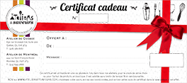 certificat cadeau